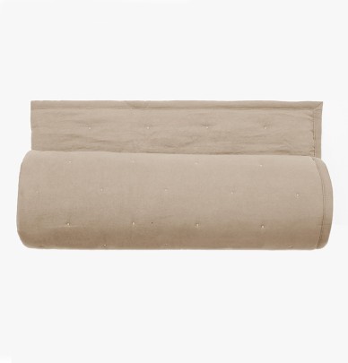 Couvre lit matelassé Céleste loutre Vent du Sud