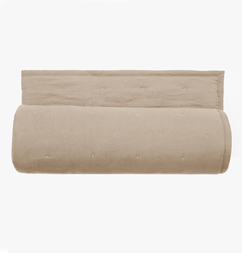Couvre lit matelassé Céleste loutre Vent du Sud