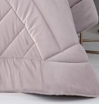 Boutis velours matelassé Dual rose pâle Antilo - Blancollection