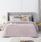 Boutis matelassé Dual rose pâle Antilo