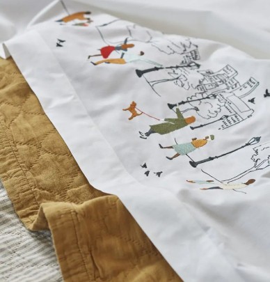 Drap percale Central Park Sylvie Thiriez