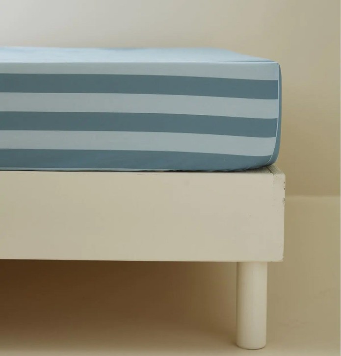Drap housse percale Passe-Montagne Sylvie Thiriez
