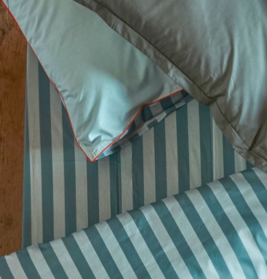 Drap housse percale Passe-Montagne Sylvie Thiriez