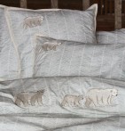 Parure de lit percale Spitzberg Sylvie Thiriez - Blancollection