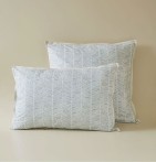 Parure de lit percale Spitzberg Sylvie Thiriez - Blancollection
