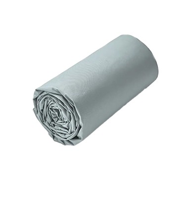 Drap housse percale bleu givré Sylvie Thiriez