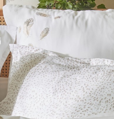 Taie d'oreiller satin Nina Sylvie Thiriez