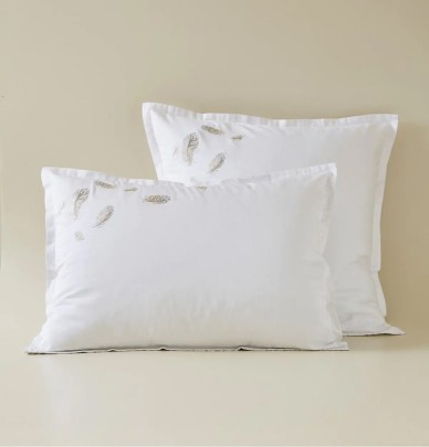 Taie d'oreiller satin Nina Sylvie Thiriez