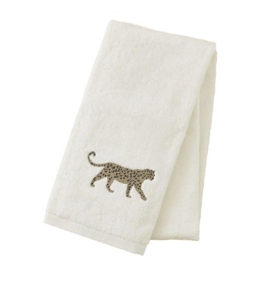 Serviette de toilette Léo crème Sylvie Thiriez