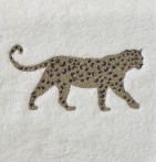 Serviette de toilette Léo crème Sylvie Thiriez - Blancollection