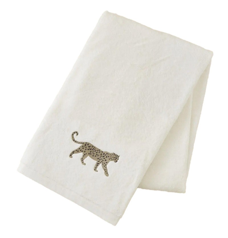 Drap de bain Léo crème Sylvie Thiriez