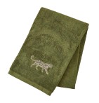 Drap de bain Léo kaki Sylvie Thiriez