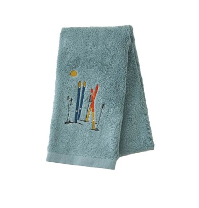 Serviette de toilette Passe-Montagne bleu Sylvie Thiriez
