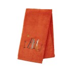 Drap de douche Passe-Montagne vermillon Sylvie Thiriez