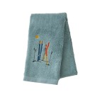Drap de douche Passe-Montagne bleu Sylvie Thiriez