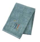 Drap de bain Passe-Montagne bleu Sylvie Thiriez