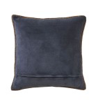 Housse coussin polaire Au coeur de la vallée bleu Sylvie Thiriez - Blancollection