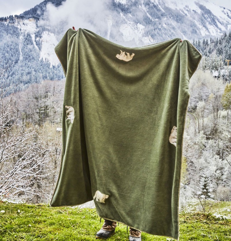 Plaid polaire Spitzberg Sylvie Thiriez