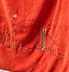 Plaid polaire Passe-Montagne orange Sylvie Thiriez - Blancollection