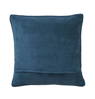 Housse coussin polaire Passe-Montagne bleu Sylvie Thiriez