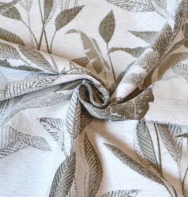 Rideau jacquard Vedilia blanc Qabane