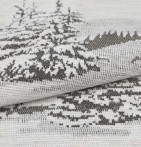 Rideau jacquard Neve gris Qabane - Blancollection