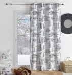 Rideau jacquard Neve gris Qabane