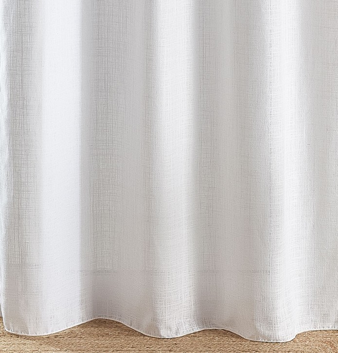 Voilage Cotolino blanc Qabane - Blancollection