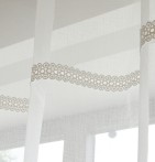 Paire de vitrages Olbia Qabane - Blancollection