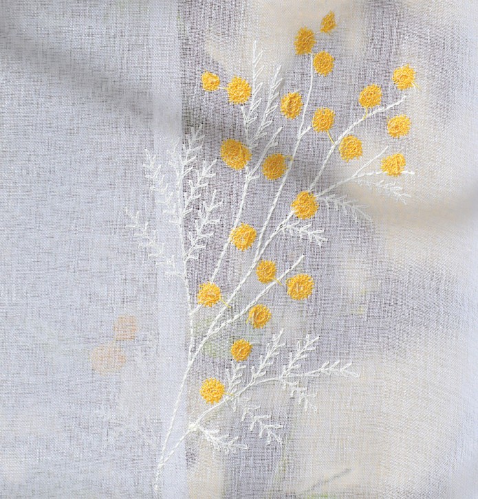 Paire de vitrages Mimosa Qabane - Blancollection