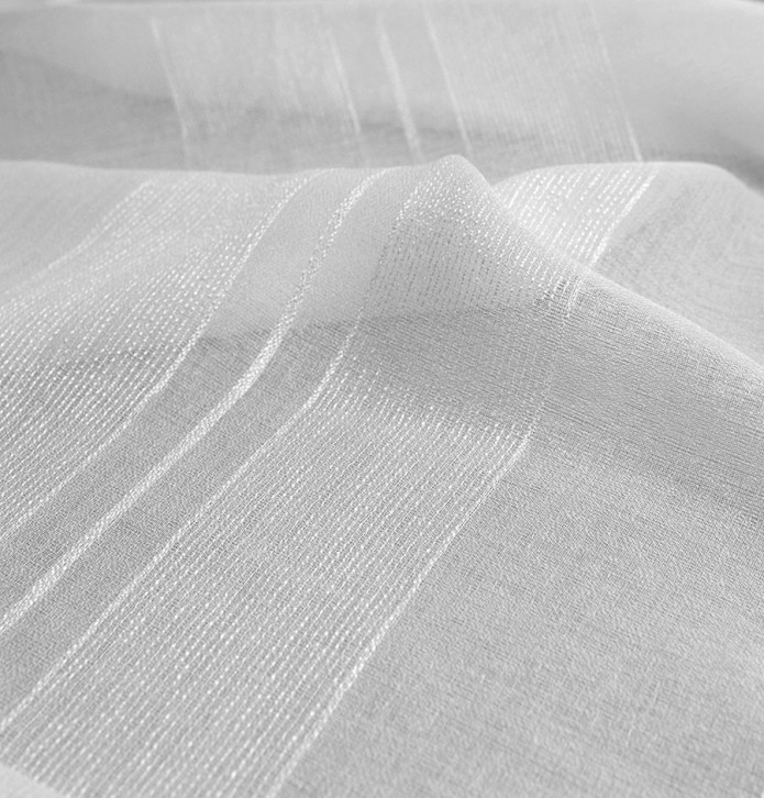 Paire de vitrages Santiago Qabane - Blancollection