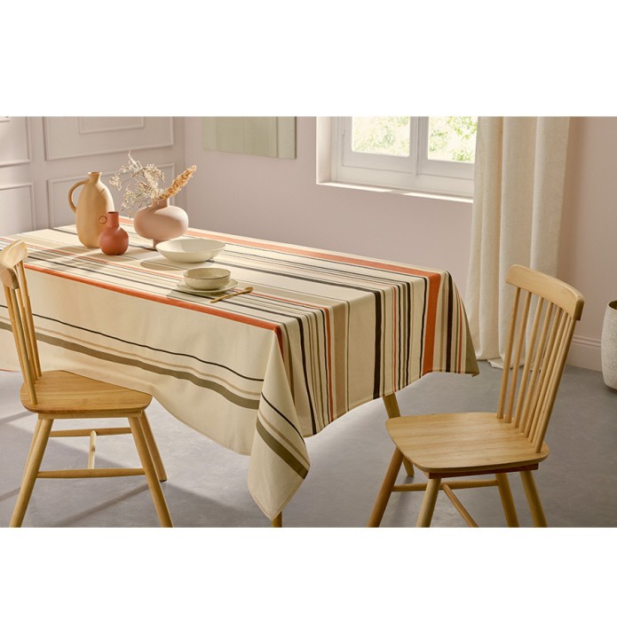 Nappe enduite Zoé sisal Tradilinge - Blancollection