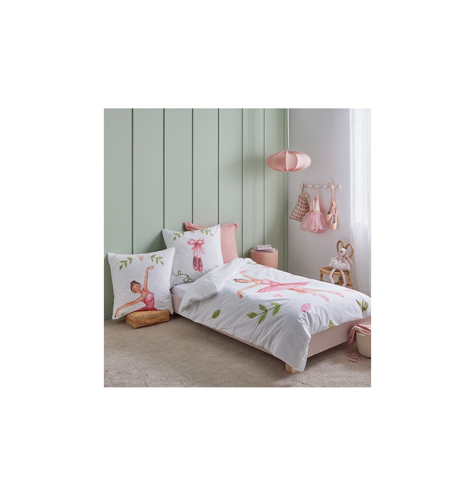 Housse de couette bohémia + 1 taie 100% coton 57 fils beige Decoratie La Redoute