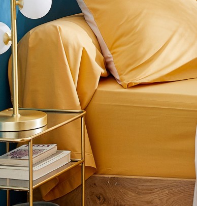 Parure de lit Romy ambre Tradilinge