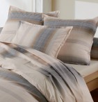 Parure de lit percale Esteban cuivre Tradilinge - Blancollection