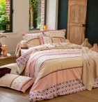 Parure de lit Inouk rose Tradilinge