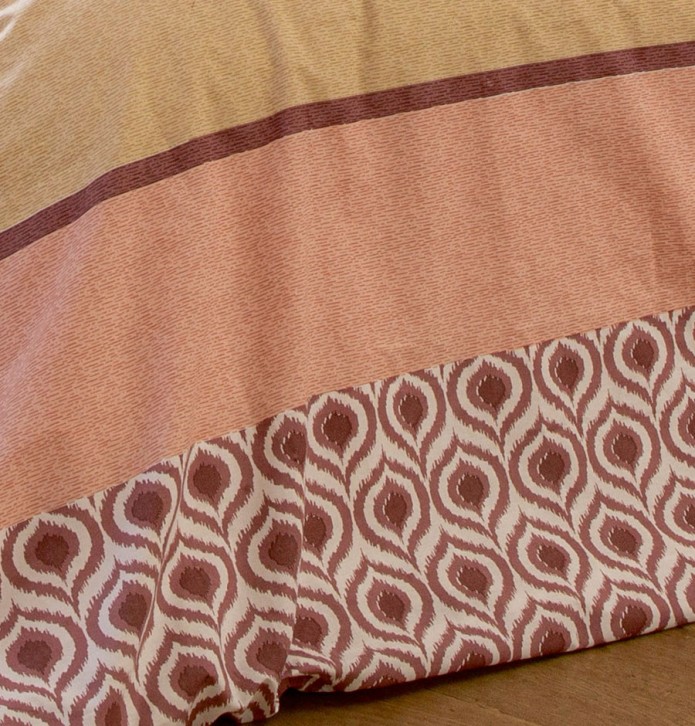 Parure de lit Inouk rose Tradilinge - Blancollection
