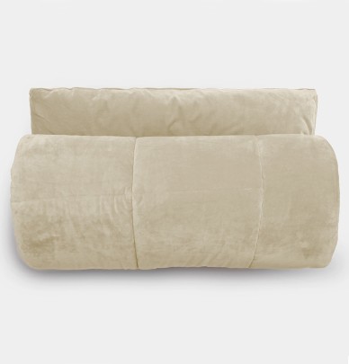 Edredon velours Moki ficelle Vent du Sud