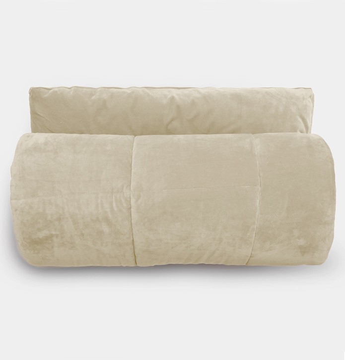 Edredon velours Moki ficelle Vent du Sud