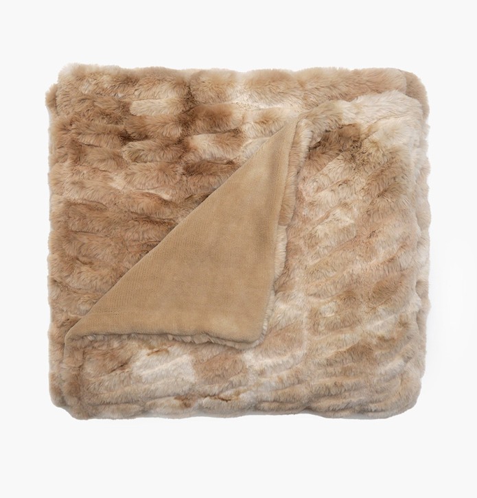 Plaid fourrure Zibeline vison Vent du Sud