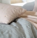 Housse coussin Andros ficelle Vent du Sud - Blancollection