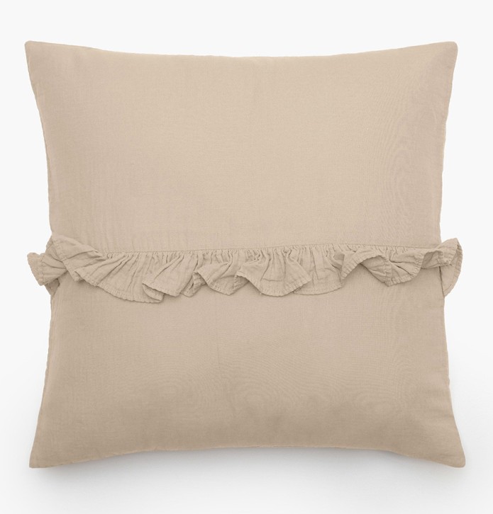 Housse coussin Elsa ficelle Vent du Sud Housse coussin Elsa ficelle Vent du Sud