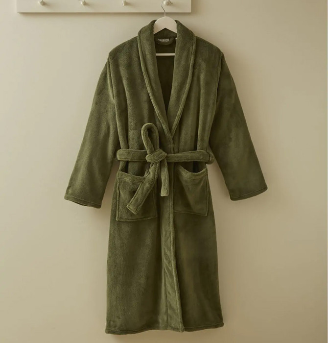 YarBar Peignoir Femme Col Châle Polaire – Robe De Chambre Douce & Très Chaude – Spa & Détente à Domicile – Plusieurs Couleurs