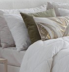 Couvre-lit matelassé Ikaria blanc Antilo - Blancollection