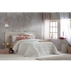 Couvre-lit matelassé Saima beige Antilo - Blancollection