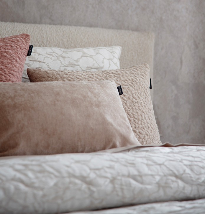 Couvre-lit matelassé Saima beige Antilo - Blancollection