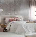 Couvre-lit matelassé Saima beige Antilo - Blancollection