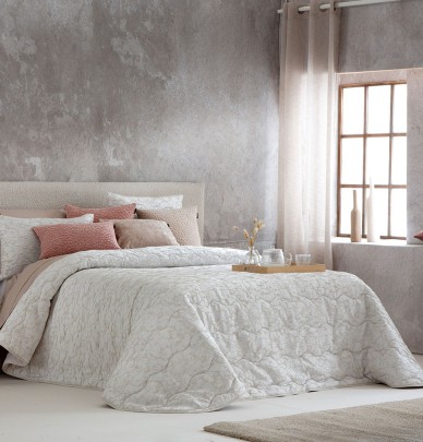 Couvre-lit matelassé Saima beige Antilo