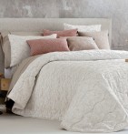 Couvre-lit matelassé Saima beige Antilo - Blancollection