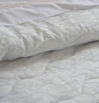Couvre-lit matelassé Saima blanc Antilo - Blancollection